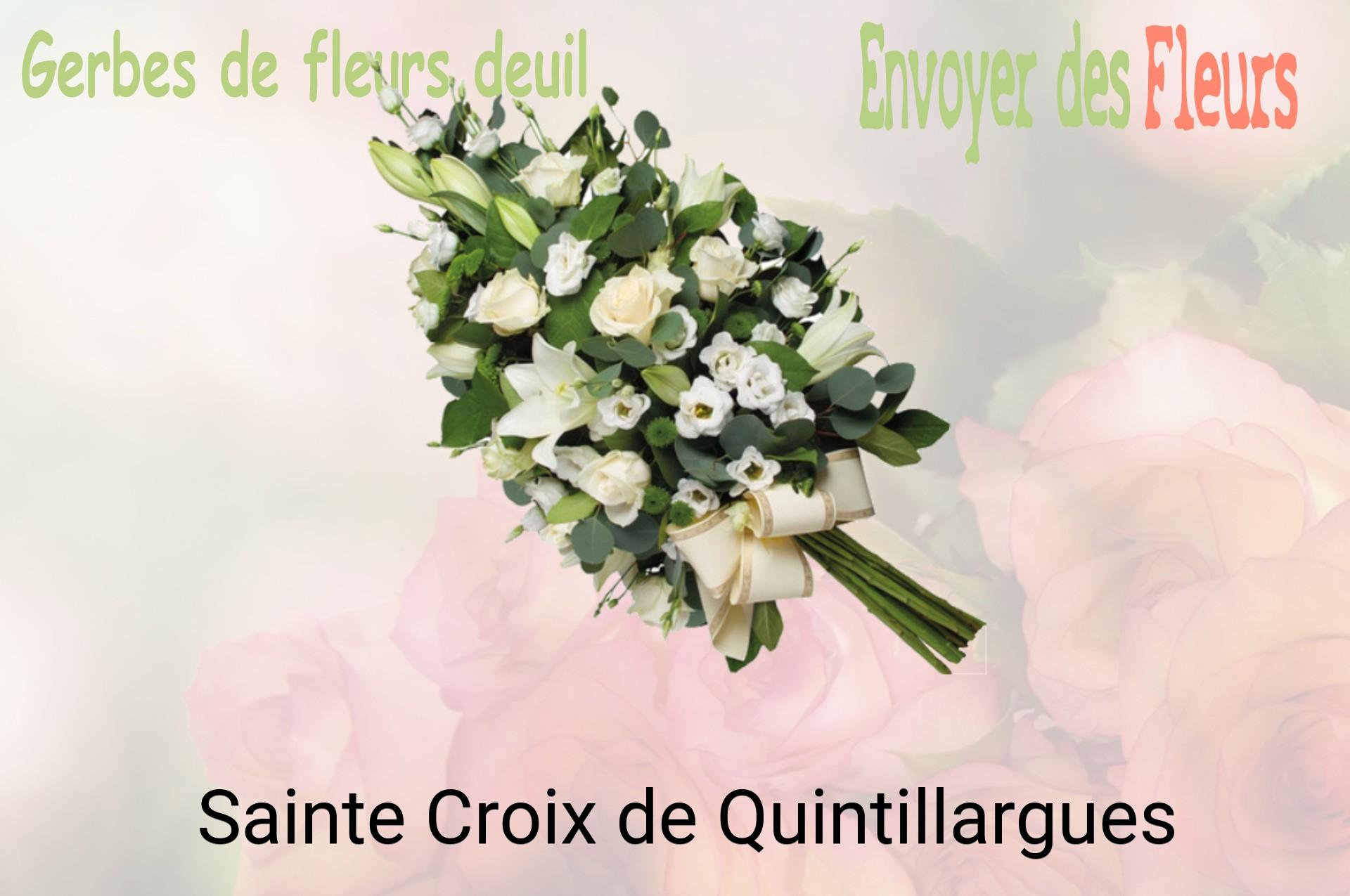 Gerbe de fleurs de deuil livrée à Sainte-Croix-de-Quintillargues